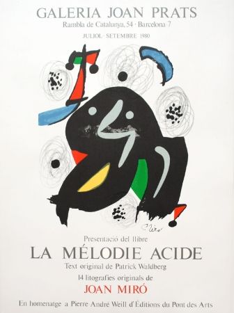 Литография Miró - La mélodie acide