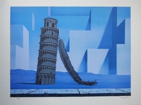 Литография Magritte - La nuit de Pise (night in Pisa)