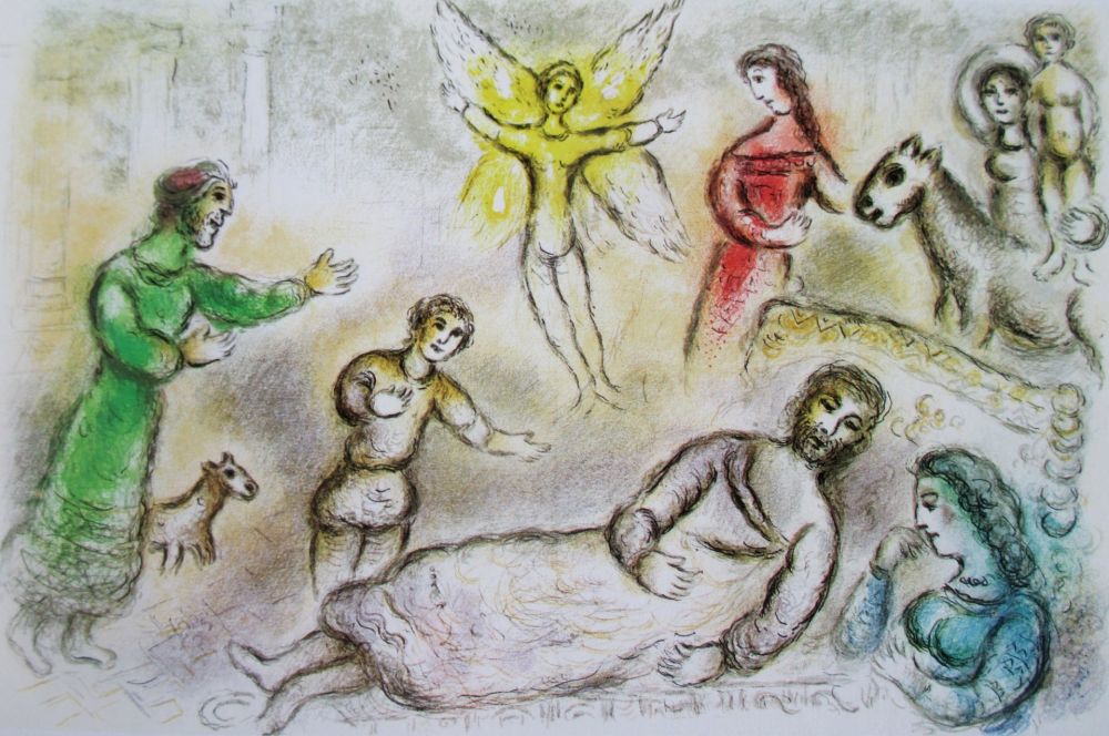 Литография Chagall - La Paix Retrouvee - L'Odyssee II