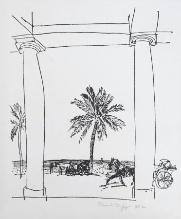 Литография Dufy - La Palais de la Méditerranée