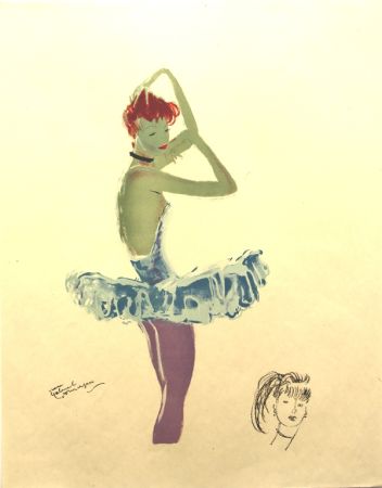 Литография Domergue - La Parisienne  Ballerine 