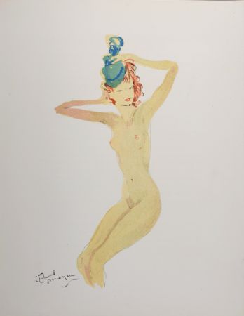 Литография Domergue - La Parisienne : Elvire, 1956