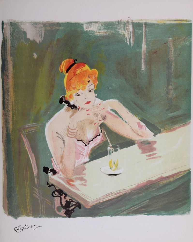 Литография Domergue - La Parisienne : Mauricette, 1956