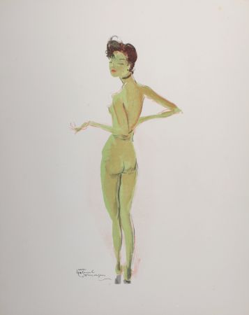 Литография Domergue - La Parisienne : Odette, 1956