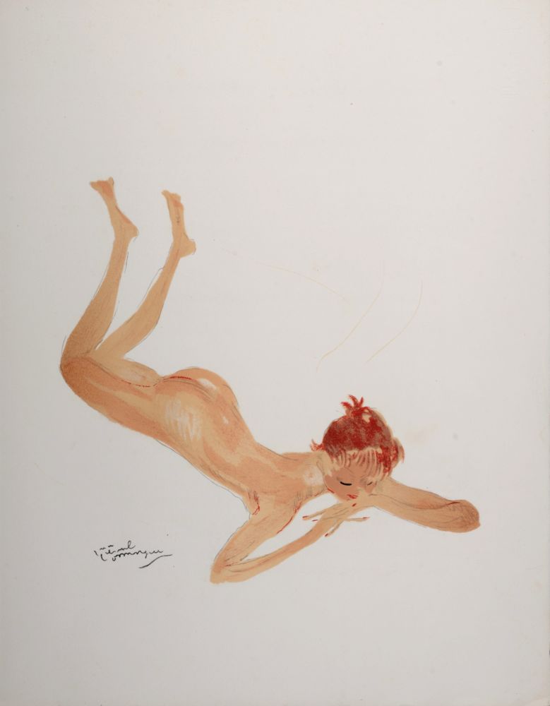 Литография Domergue - La Parisienne : Sabine, 1956