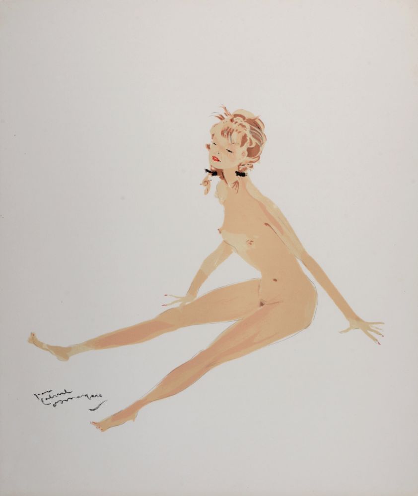 Литография Domergue - La Parisienne : Suzette, 1956