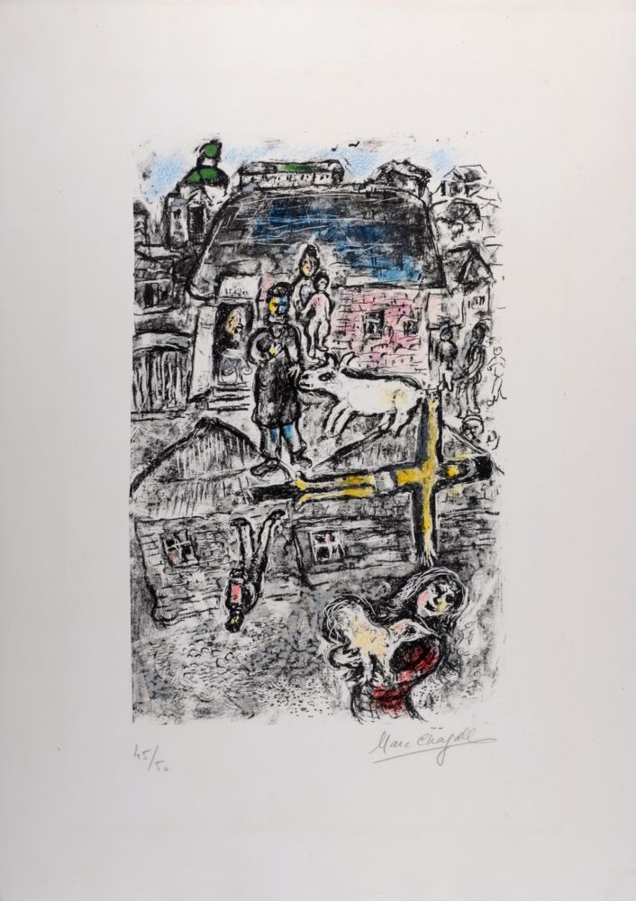 Литография Chagall - La Passion, 1975 - Hand-signed!