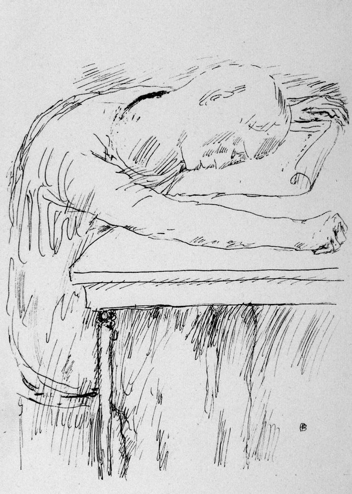 Литография Bonnard - La pausa
