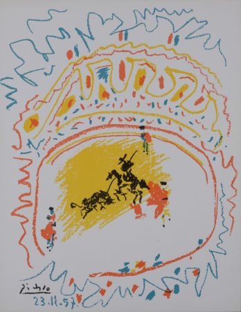 Литография Picasso - La petite corrida, 1958