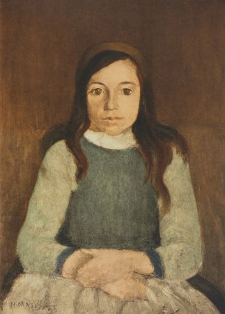 Литография Matisse - La petite fille au serre-tête (Nini Bétron)