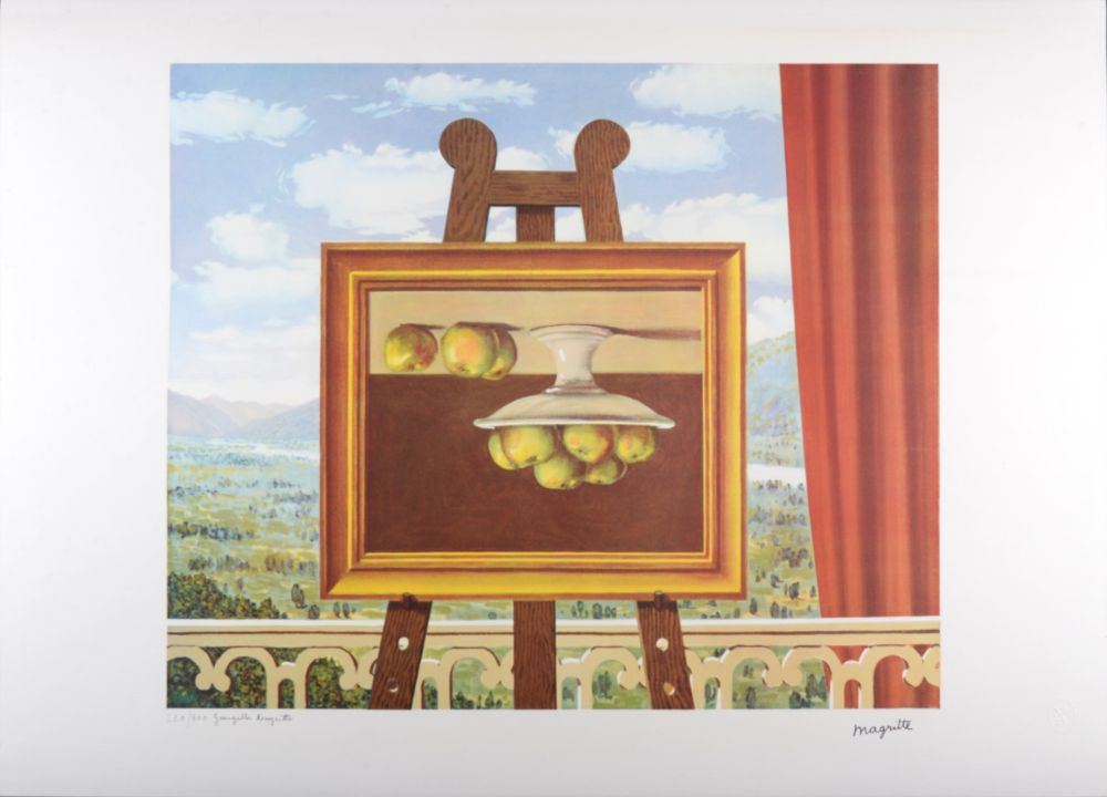 Литография Magritte - La Philosophie et la Peinture : Le réveil matin