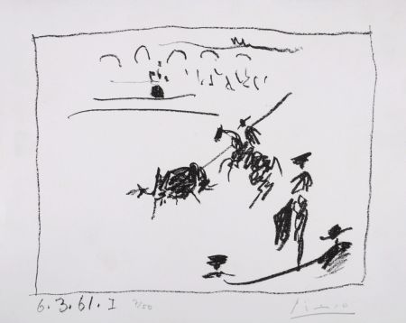 Литография Picasso - La Pique, 1961 - Hand-signed