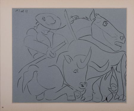 Линогравюра Picasso (After) - La pique cassée, 1962