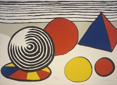 Литография Calder - La point de non retour / The Point of No Return from La Memoire Elementaire