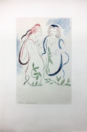Офорт Laurencin - LA PRINCESSE DE CLÈVES (Pl. VI signée au crayon). 1947