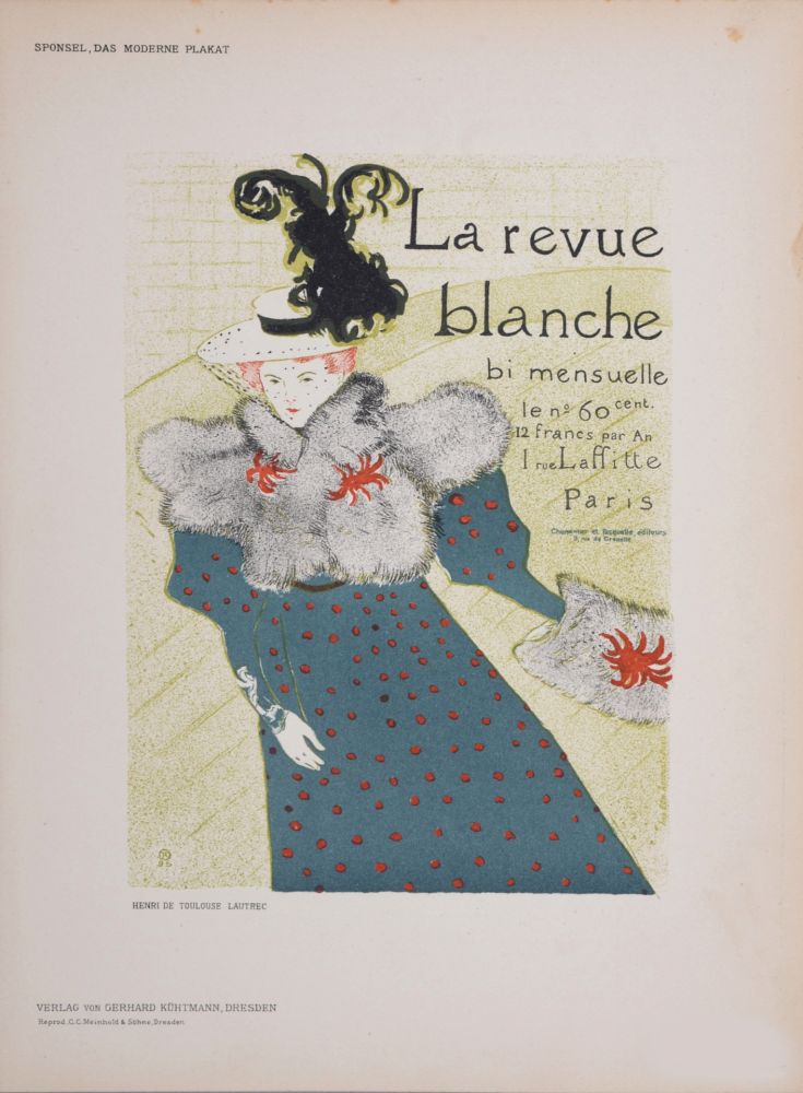 Литография Toulouse-Lautrec - La revue blanche, 1897 