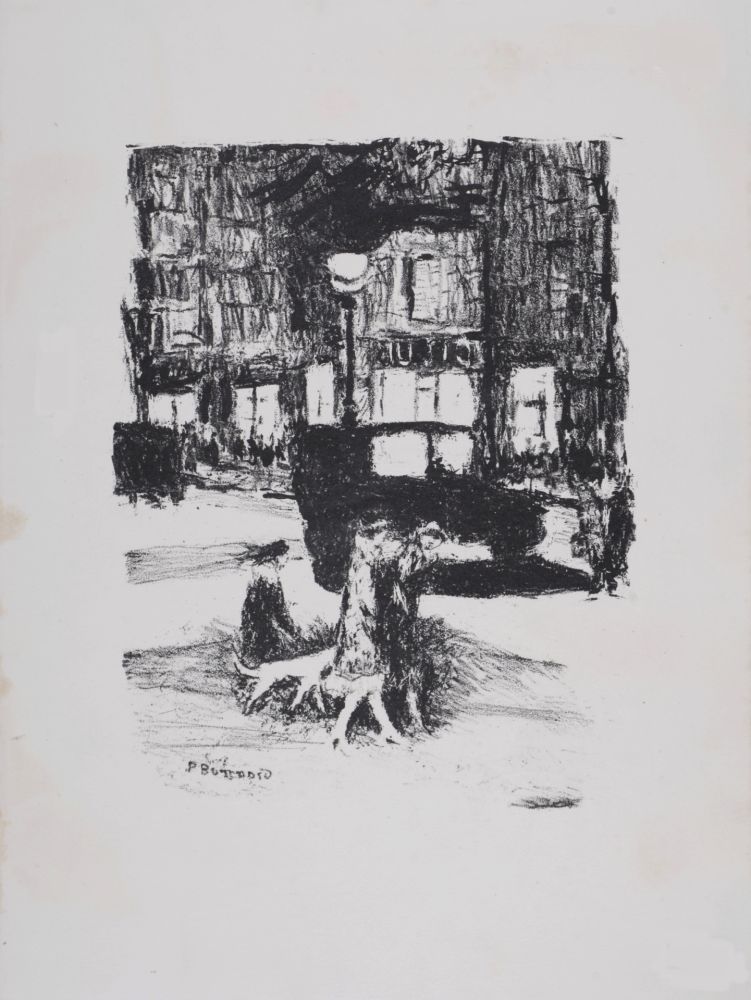 Литография Bonnard - La Rue (Paris), 1927