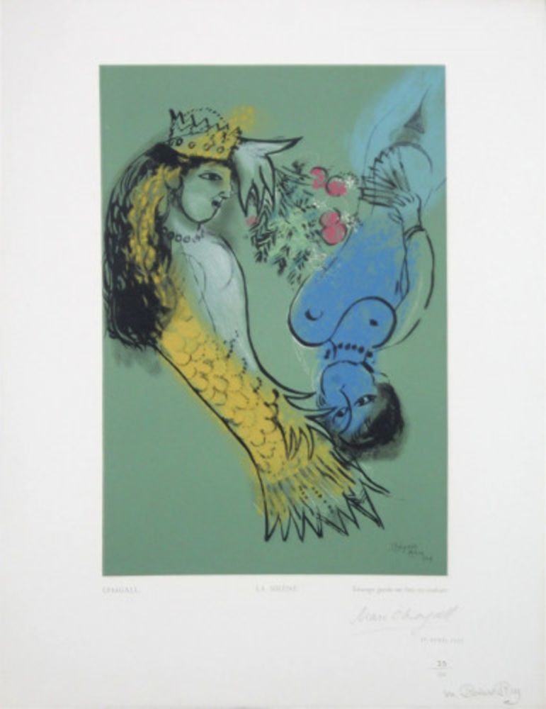 Многоэкземплярное Произведение Chagall - La Sirene