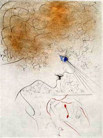 Гравюра Dali - La Tete (The Head)