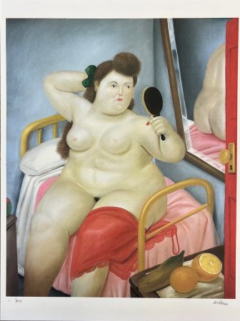 Литография Botero - La Toilette