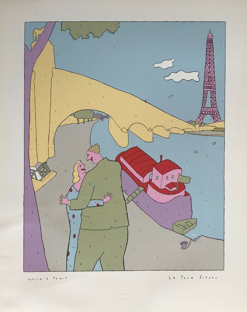 Сериграфия Kœchlin - La Tour-Eiffel