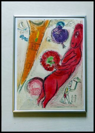 Литография Chagall - LA TOUR EIFFEL A L ANE