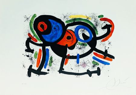 Литография Miró - La Triple Roue II 