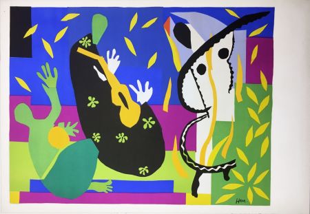 Литография Matisse - LA TRISTESSE DU ROI. Lithographie sur Arches 1952 (tirage original édité par Tériade)