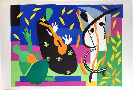 Литография Matisse - LA TRISTESSE DU ROI. Lithographie sur Arches 1958 (tirage original. Tériade éditeur)