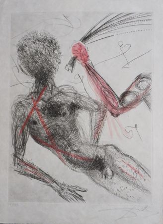 Гравюра Dali - La Venus aux Fourrures Woman With Whip
