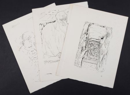 Литография Bonnard - La vie de Sainte Monique #12, 1930 - Set of 3 lithographs