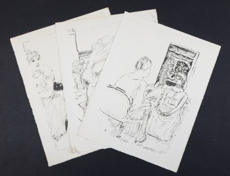Литография Bonnard - La vie de Sainte Monique #1, 1930 - Set of 3 lithographs