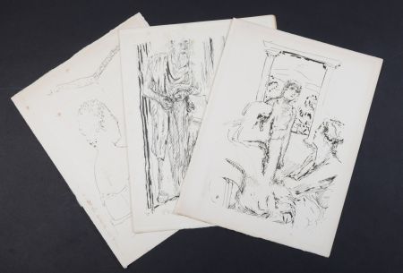 Литография Bonnard - La vie de Sainte Monique #2, 1930 - Set of 3 lithographs