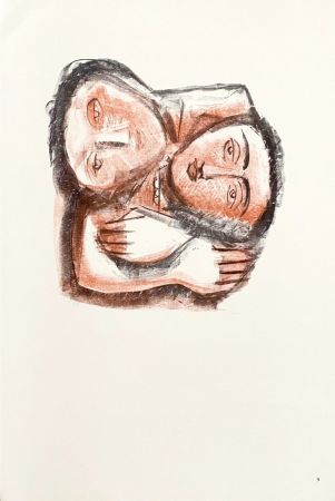 Литография Calder (After) - L'abbraccio