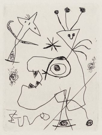Гравюра Miró - L'Aigrette