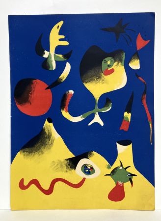 Литография Miró - L'air. Lithographie, 1937.