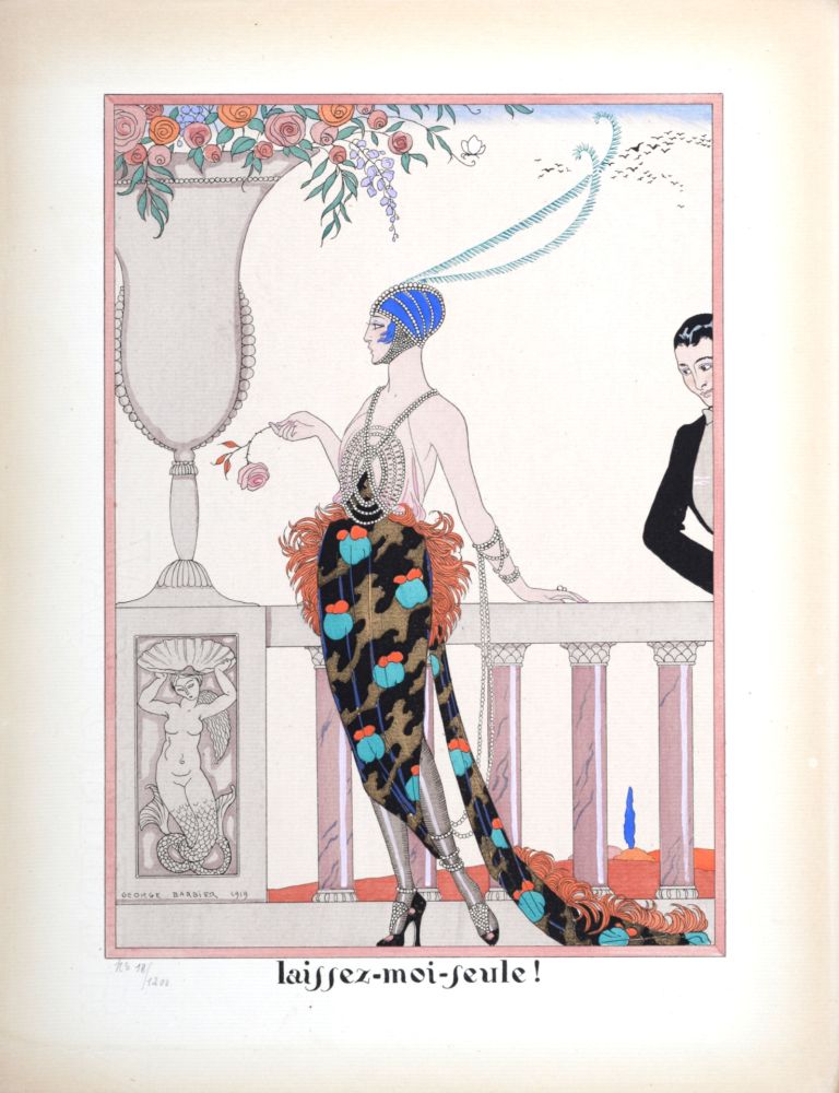 Трафарет Barbier - Laissez-moi-Seule!, C. 1919