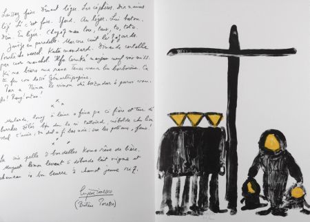 Литография Ionesco - Laissez faire, 1987 - Hand-signed