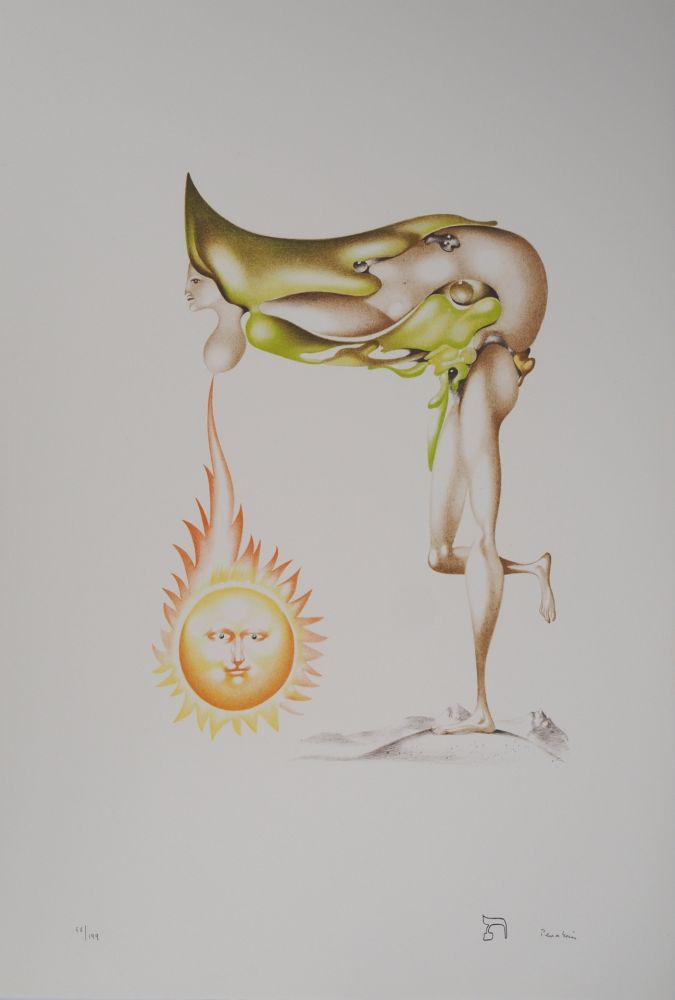 Литография Pérahim - L'Alphabet Hébreu : Femme solaire