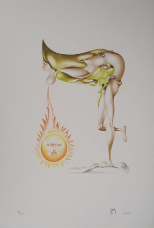 Литография Pérahim - L'Alphabet Hébreu : Femme solaire