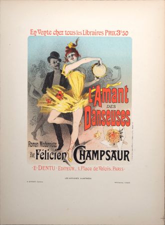 Литография Cheret - L'Amant des Danseuses, 1896