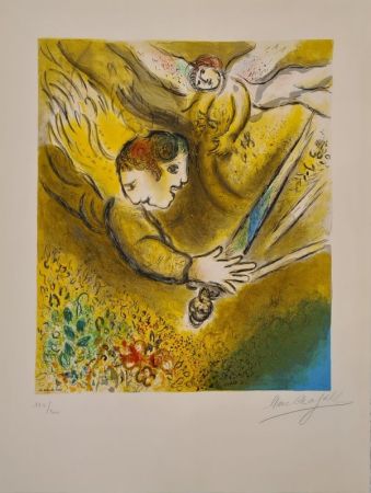 Литография Chagall - L'Ange du Jugement 