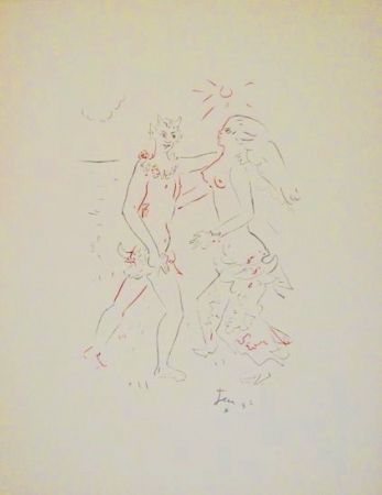 Литография Cocteau - L’après-midi d’un faune (Debussy)