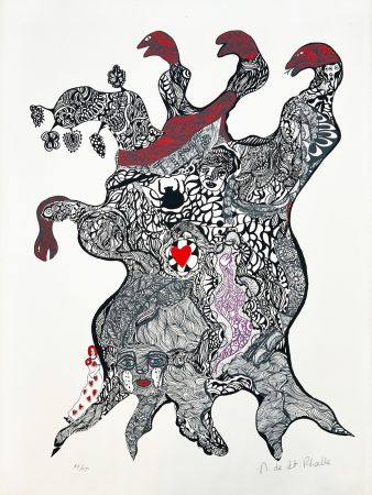 Сериграфия De Saint Phalle - L'arbre à tête de serpent 