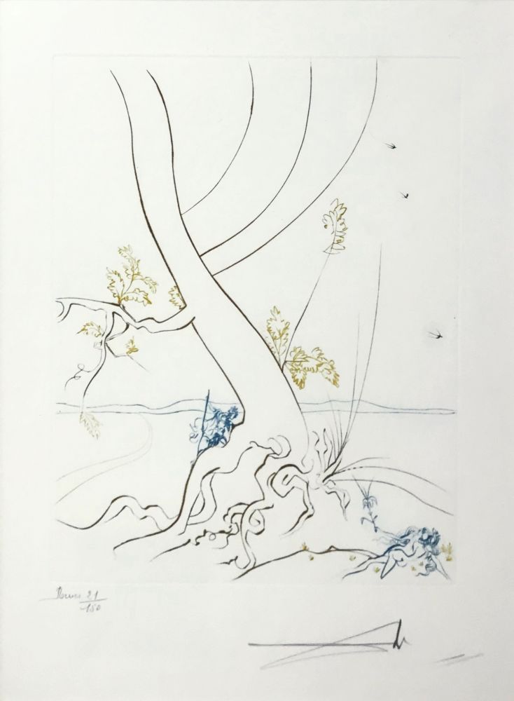 Офорт Dali - L'ARBREDE CONNAISSANCE (THE TREE OF KNOWLEDGE)