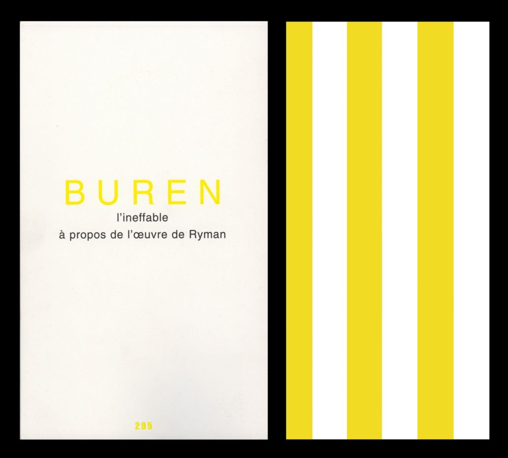 Иллюстрированная Книга Buren - L'art en écrit