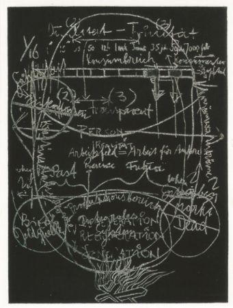 Акватинта Beuys - L'arte è una zanzara dalle mille ali - III
