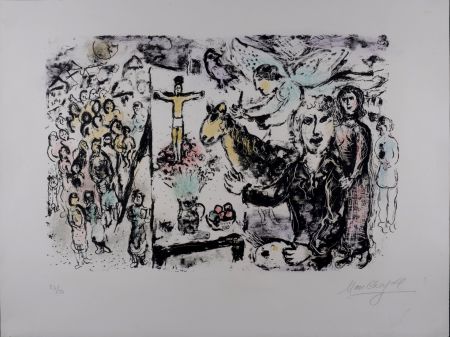 Литография Chagall -  L’Artiste et Thèmes bibliques