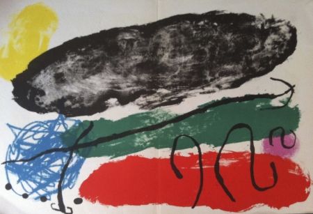 Литография Miró - L'astre patagon