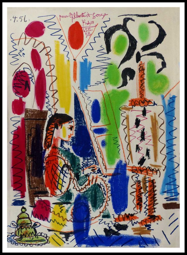 Литография Picasso - L'atelier de CANNES